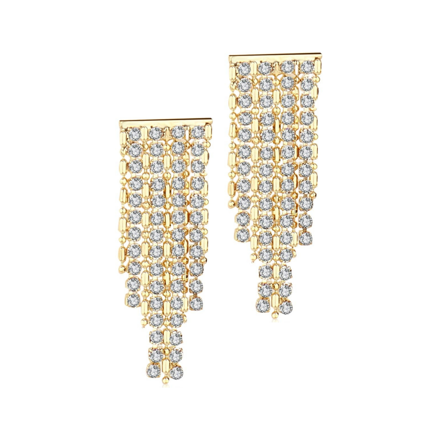 Amber Earrings - Gold