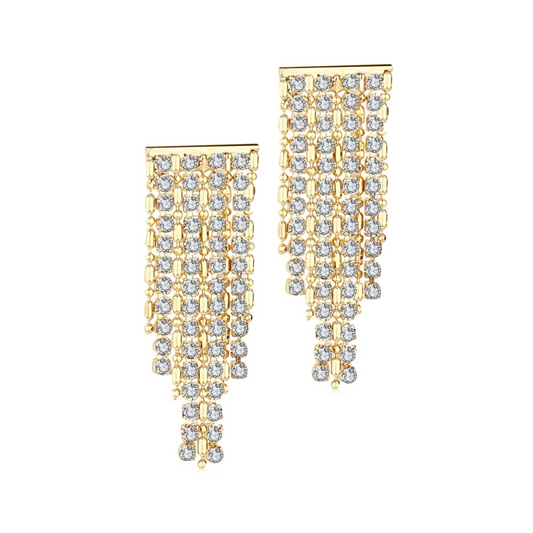 Amber Earrings - Gold