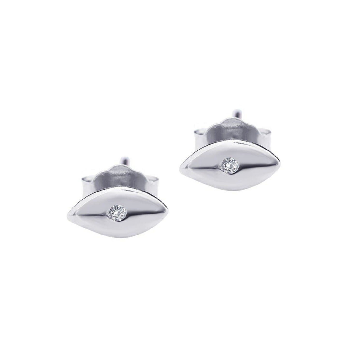 Emma Earrings - White Gold