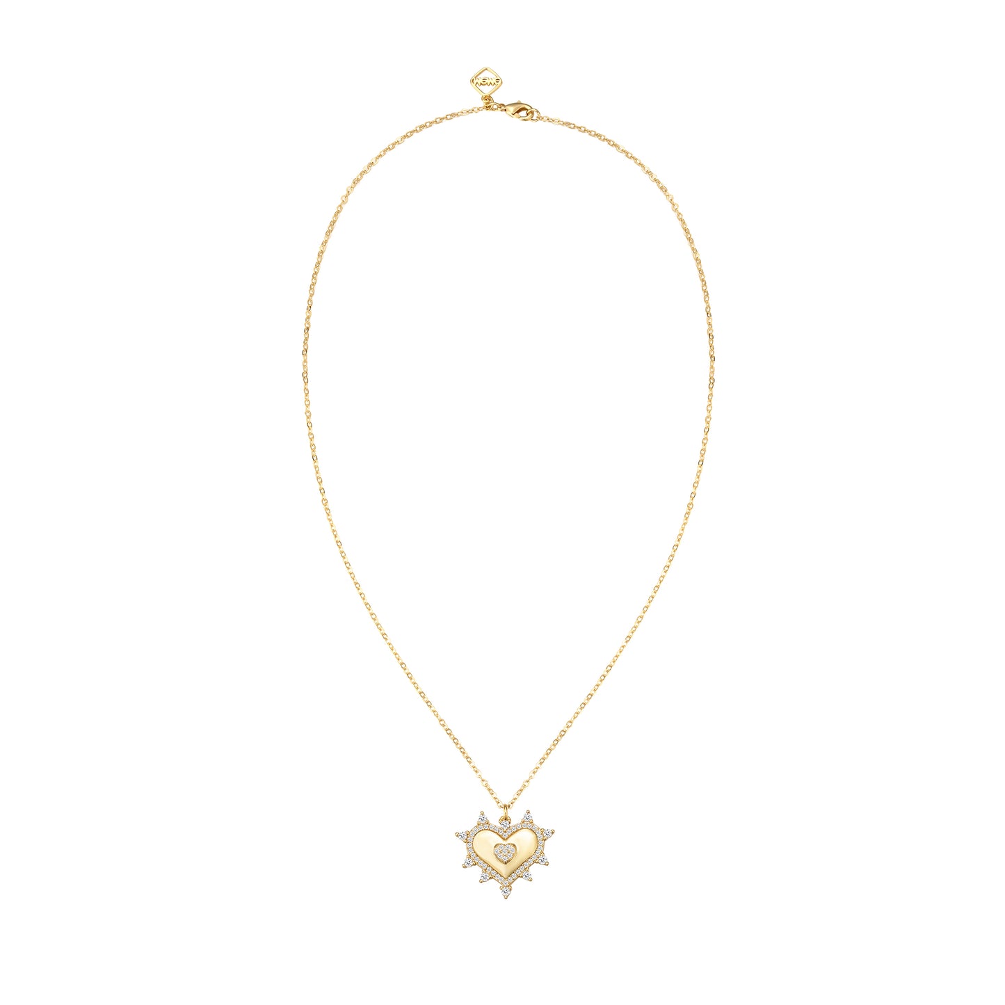 Jagged Heart Necklace