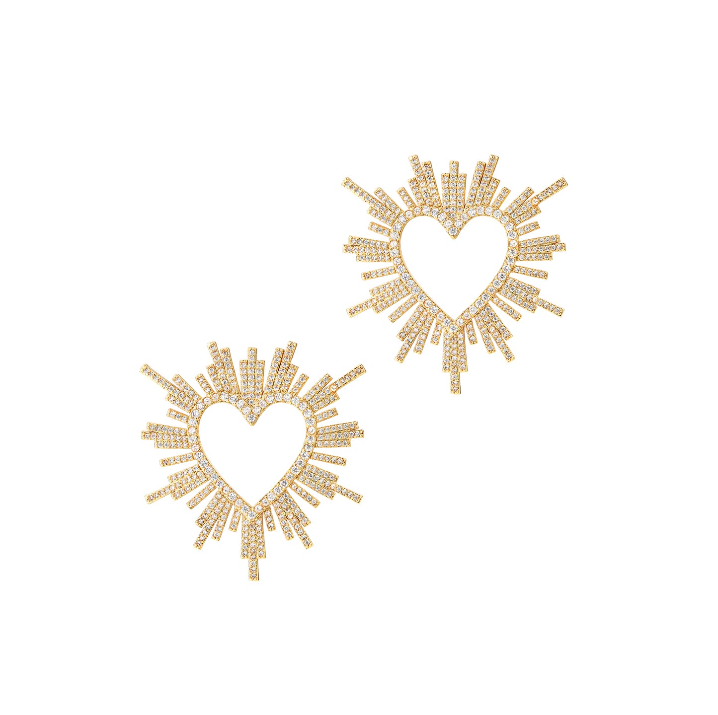 Bursting Heart Earrings