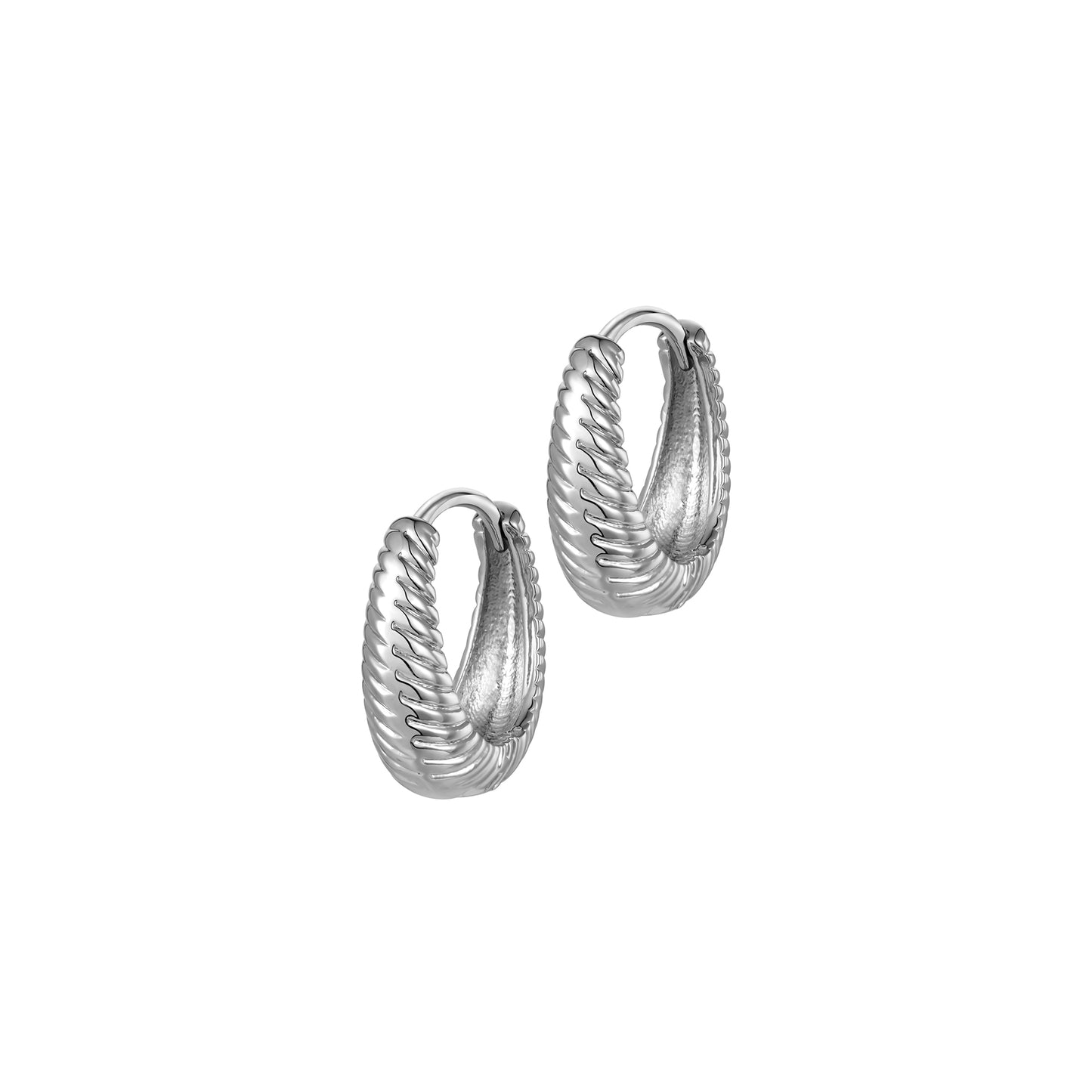 Aral Earrings - White Gold