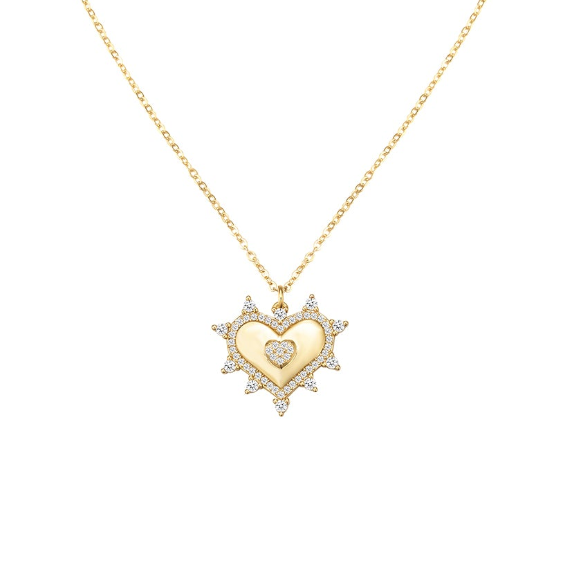 Jagged Heart Necklace