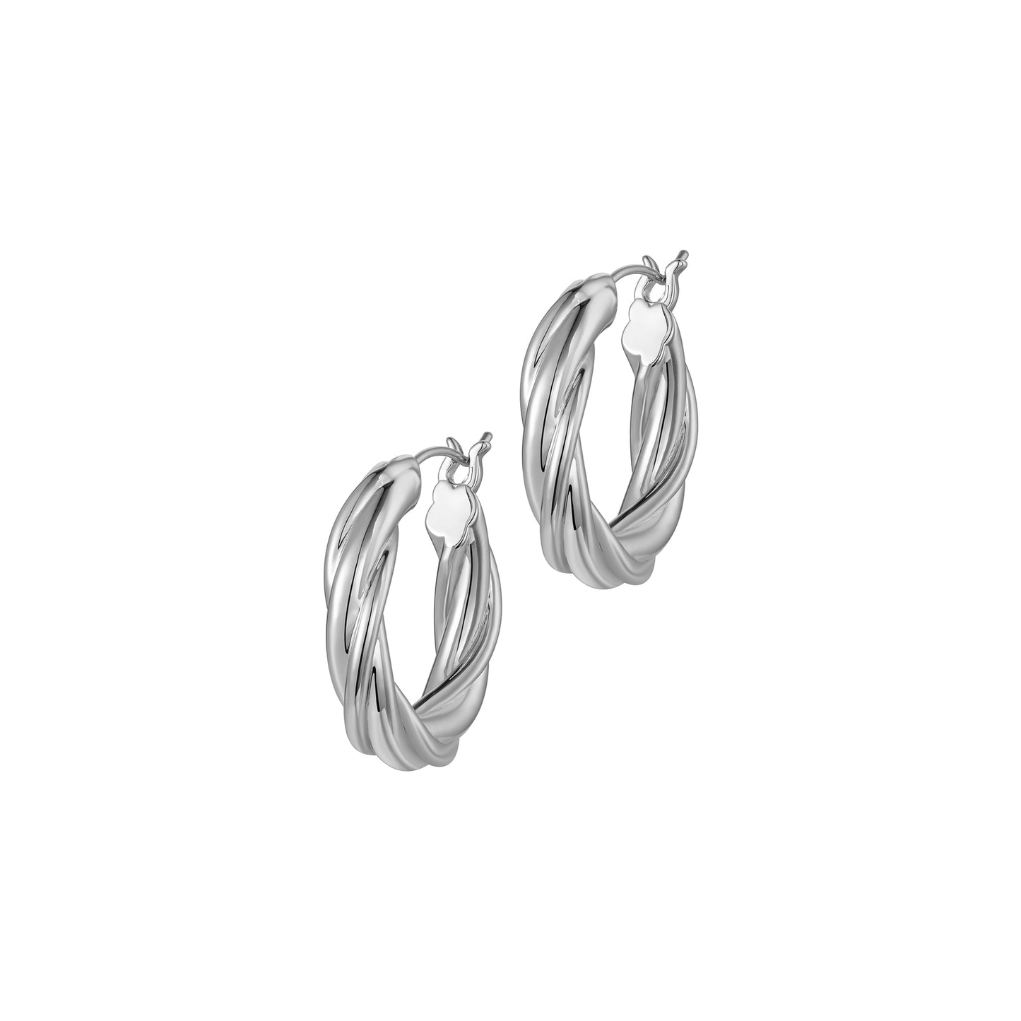 Maya Earrings - White Gold