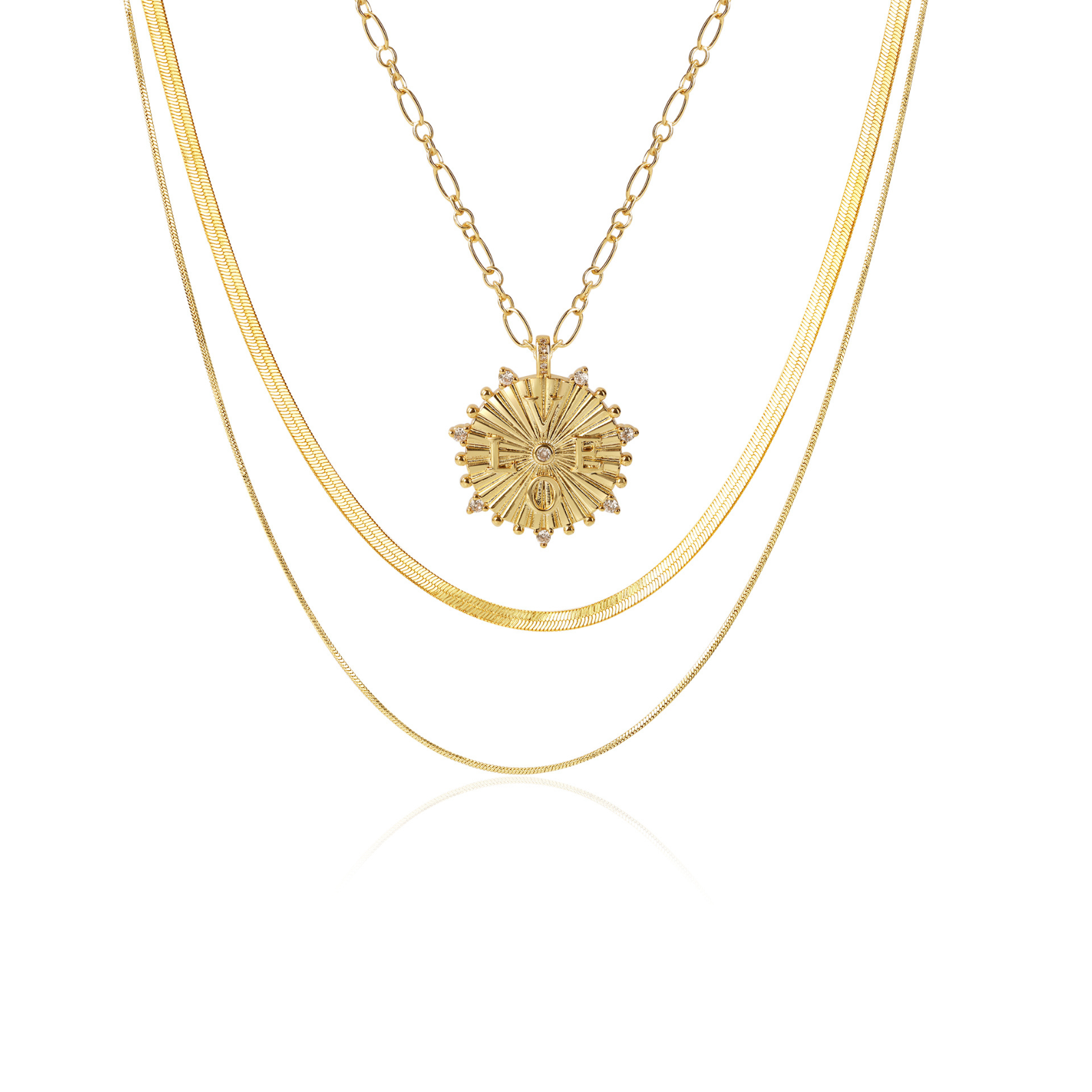 The Claire x Sunburst Necklace Set