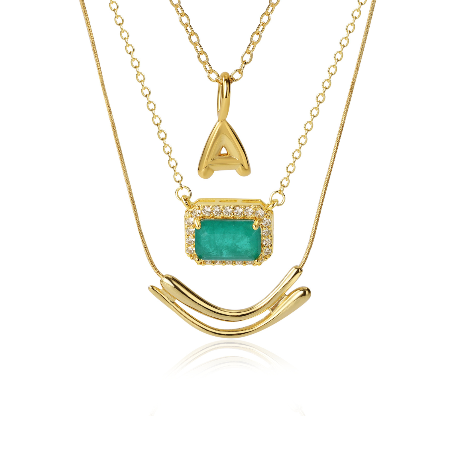 A Golden x Doha Necklace Set