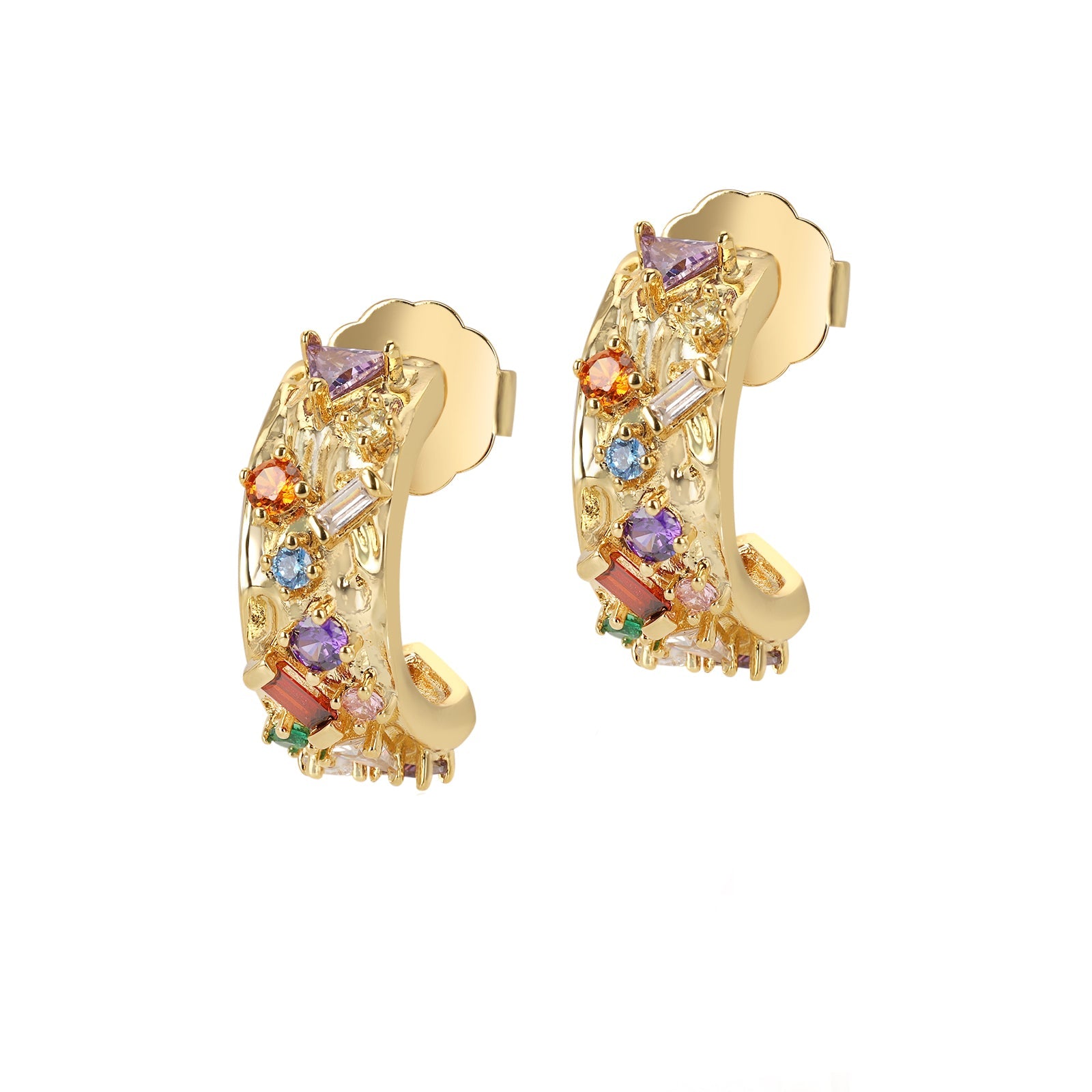 Rainbow Gem Earrings
