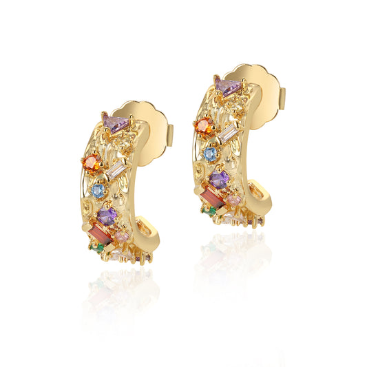 Rainbow Gem Earrings