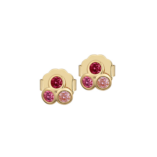 Rosy Trio Earrings