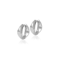 Current Loop Earrings - White Gold