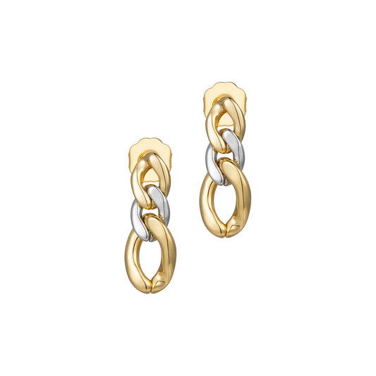 Triple Link Earrings