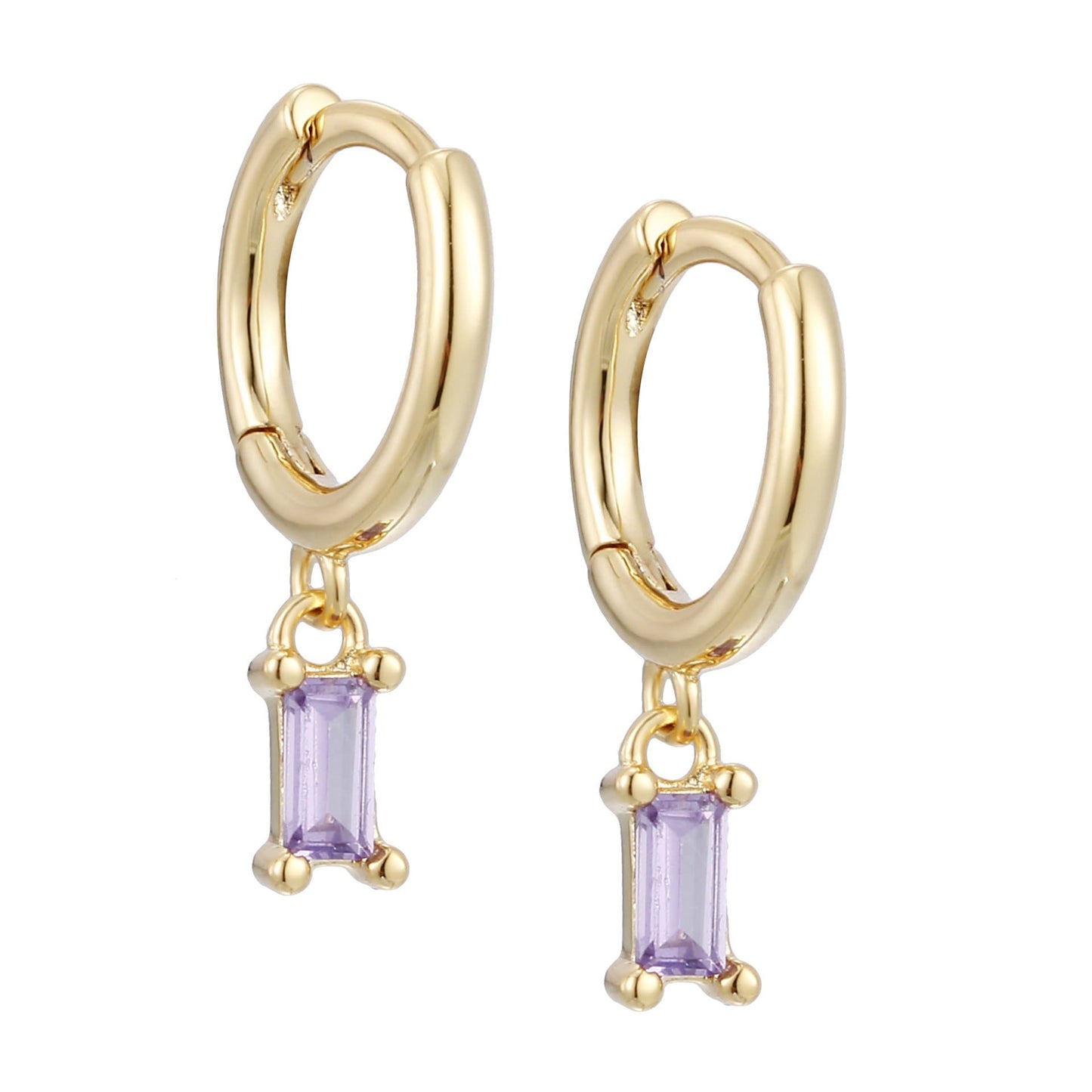 Bonite (Lilac) Earrings - gold