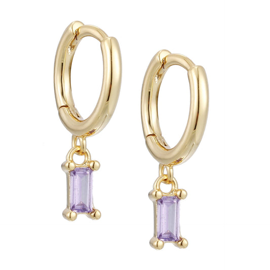 Bonite (Lilac) Earrings - gold