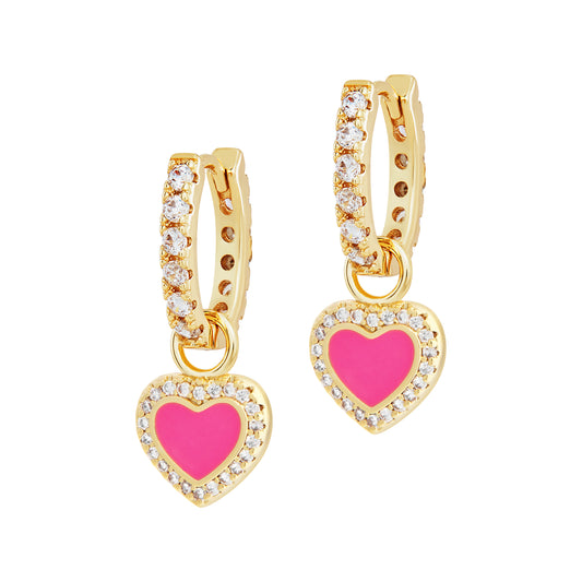 Neon Nights Earrings - Pink