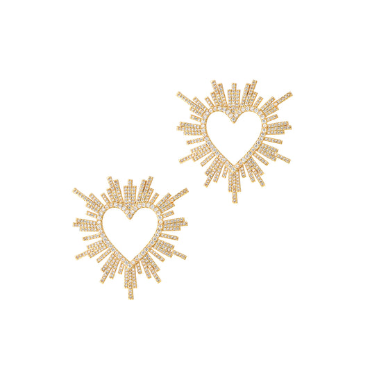 Bursting Heart Earrings