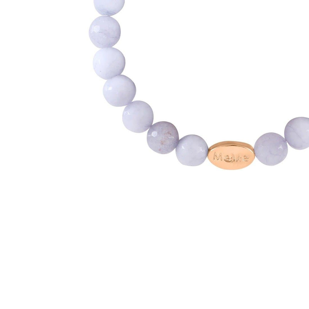 Peace out men's bracelet - Grey with gold