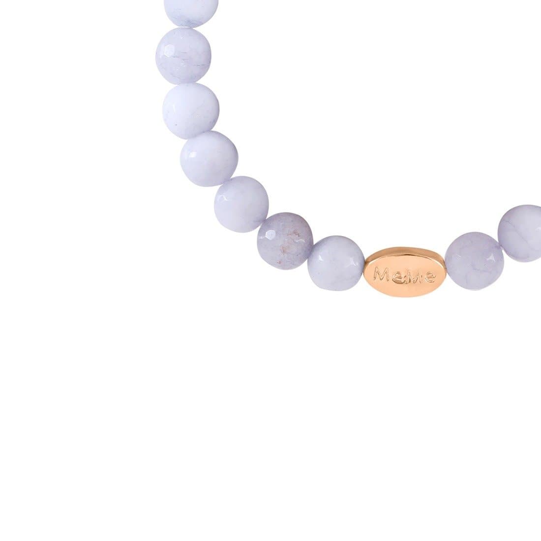 Peace out men's bracelet - Grey with gold