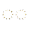 Pearly Halo Earrings - Gold